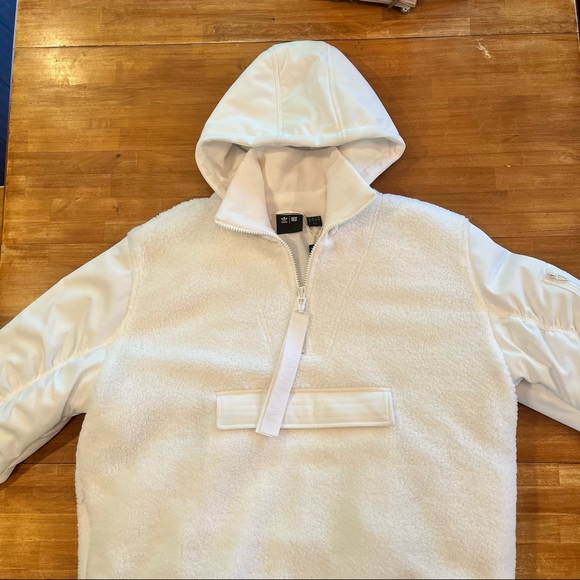 ADIDAS Ivy Park "Icy Park" 1/2 Zip Sherpa Jacket - Picture 7 of 15